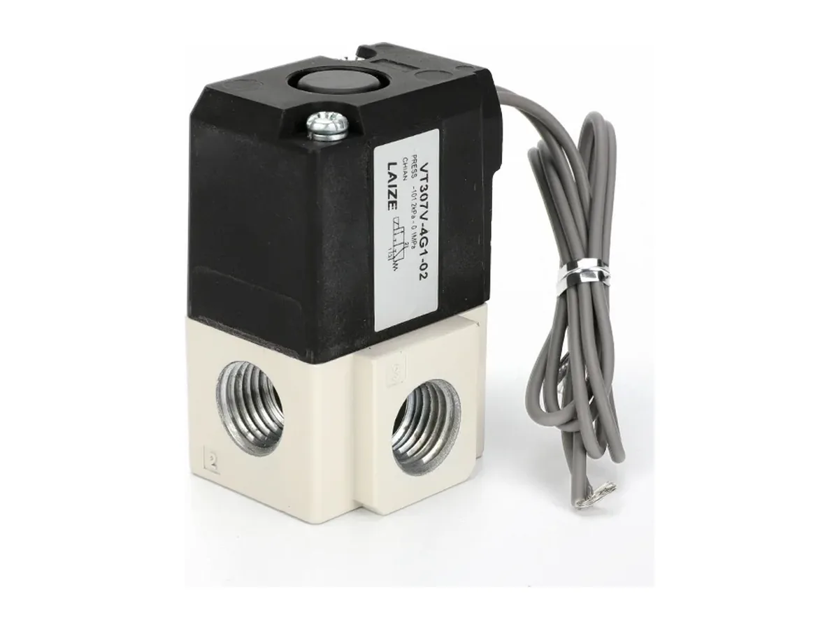 Пневмоклапан 3/2 прямої дії VT307, 1/8″ / 1/4″, 24 В DC — повітря й вакуум